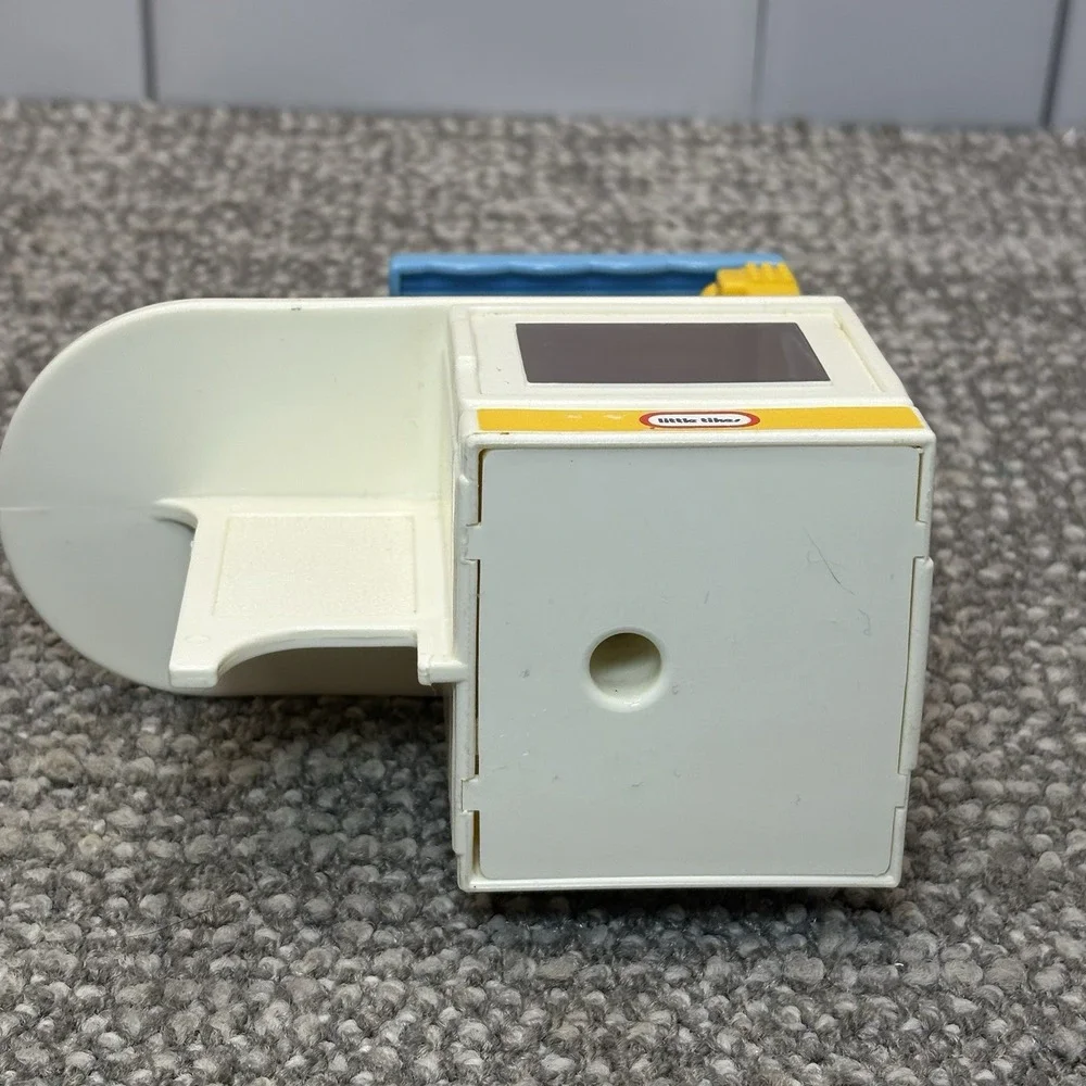 Little Tikes Dollhouse Party Kitchen VTG Collectible‎ White Blue Yellow